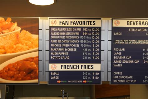 yankees stadium food menu